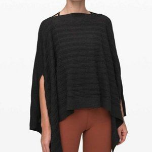 NWT Lululemon Forward Flow Poncho, Charcoal Gray, Onesize